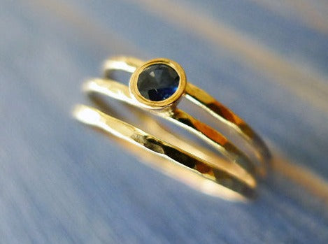 non diamond engagement ring minimalist