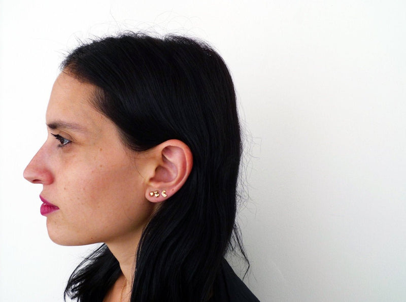 Gold Nugget Studs