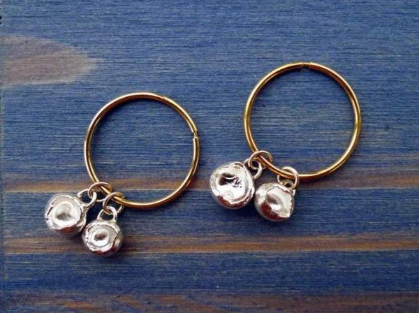 Nugget Dangle Hoops