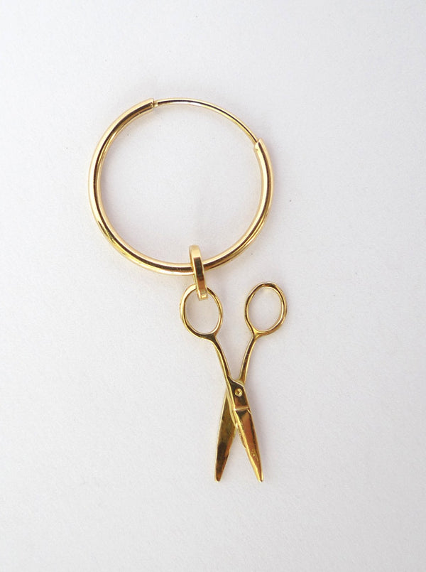 Gold Scissors Charm