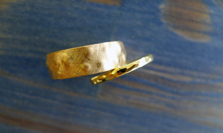 Hammered Wedding Rings